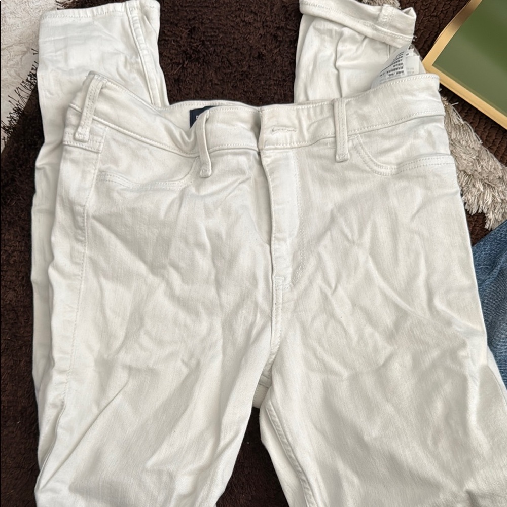 Hollister Women's White Jeans